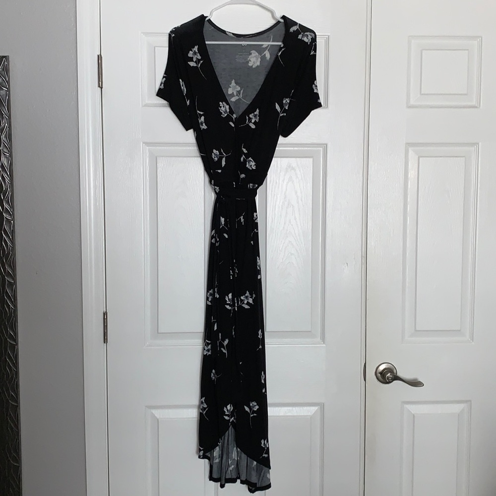 Maxi High Low Floral Dress